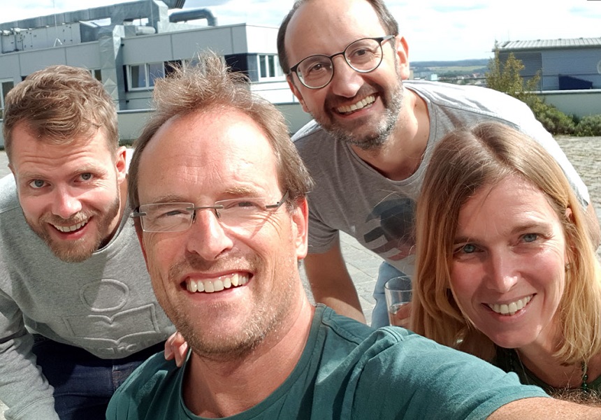 (From left to right) Pierre Gentine, Markus Reichstein, Gustau Camps-Valls and Veronika Eyring.